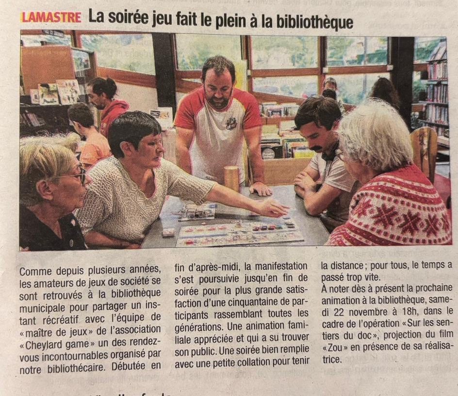 Presse Soirée Jeux Lamastre 4oct25